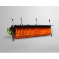 Efficient snow removal brushes for urban roads